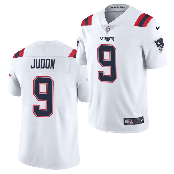 Men New England Patriots 9 Matt Judon Nike White Vapor Limited NFL Jersey